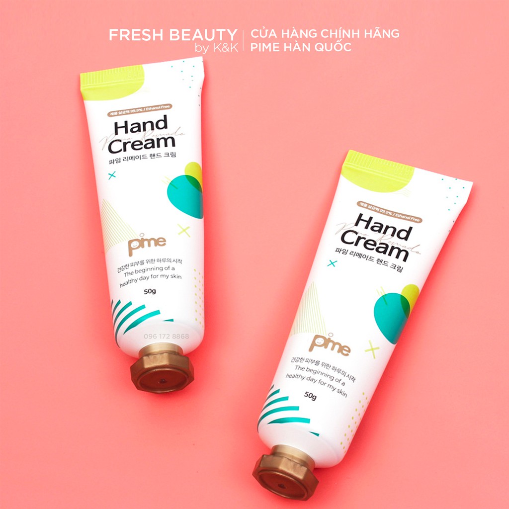 Kem dưỡng da tay Pime Handcream dưỡng ẩm, mềm da, làm dịu da, cải thiện nứt nẻ, khô ráp, cho da trắng sáng mịn màng 50g