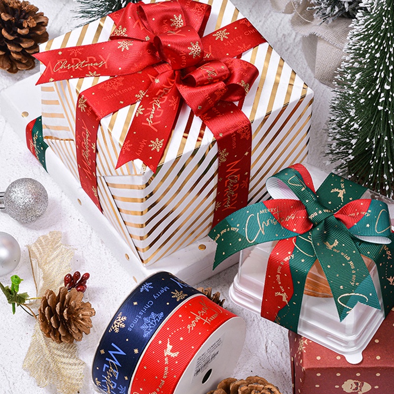 Cuộn Ruy Băng Trang Trí Giáng Sinh 9mm 16mm 25mm 9M