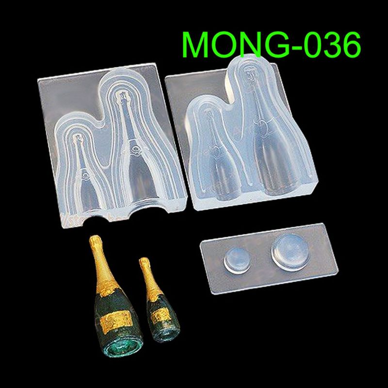 1 Bộ Khuôn Silicon Làm Bình Hoa Khô Bằng Resin Epoxy Diy