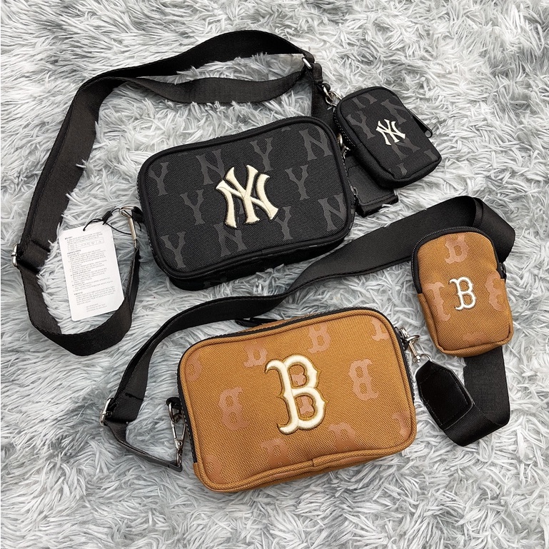 ✅ [ MLB NEW 2022] Túi bao tử NY MONOGRAM WAIST BAG BLACK - ẢNH THẬT | XUẤT DƯ XỊN 100% | CÓ SẴN HÀNG | CAM KẾT CHUẨN XỊN