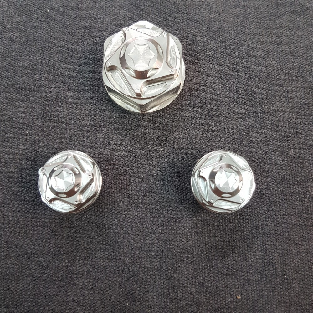 [XẢ KHO] Ốc trảng ba SONIC, mẫu SALAYA ngôi sao xoáy chất liệu inox 304 CNC chống rỉ sét