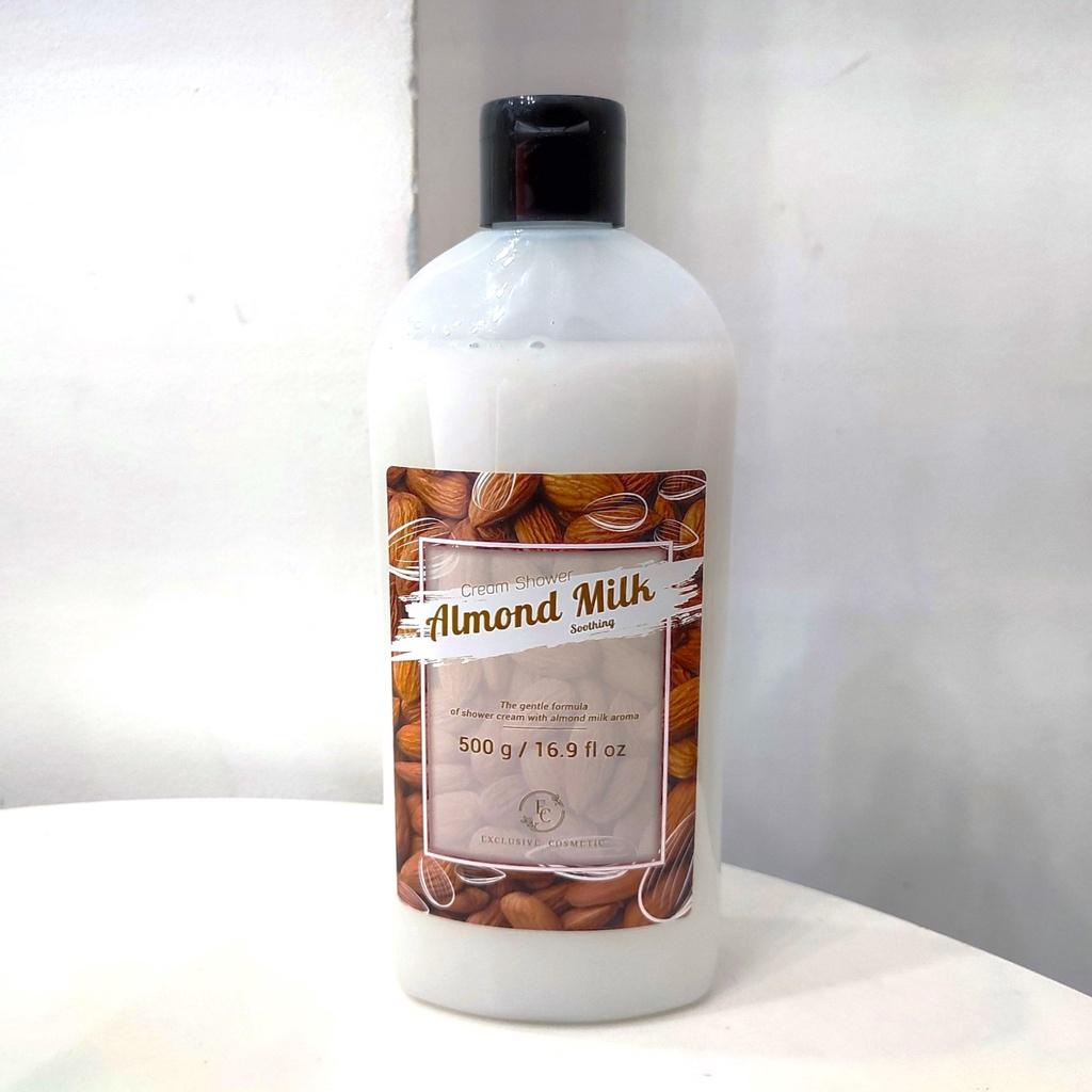 Combo Trắng Sáng Sạch Sâu Cho Body - Sữa Tắm Hương Trái Cây Exclusive Cosmetics 500g Và Tẩy Tế Bào Chết Quế Hồi 380g