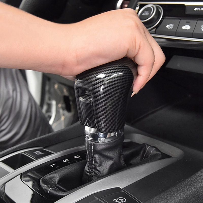 Viền Bọc Trang Trí Bảng Điều Khiển Cần Gạt Số Cho Honda Civic 2016 2017 2018 2019