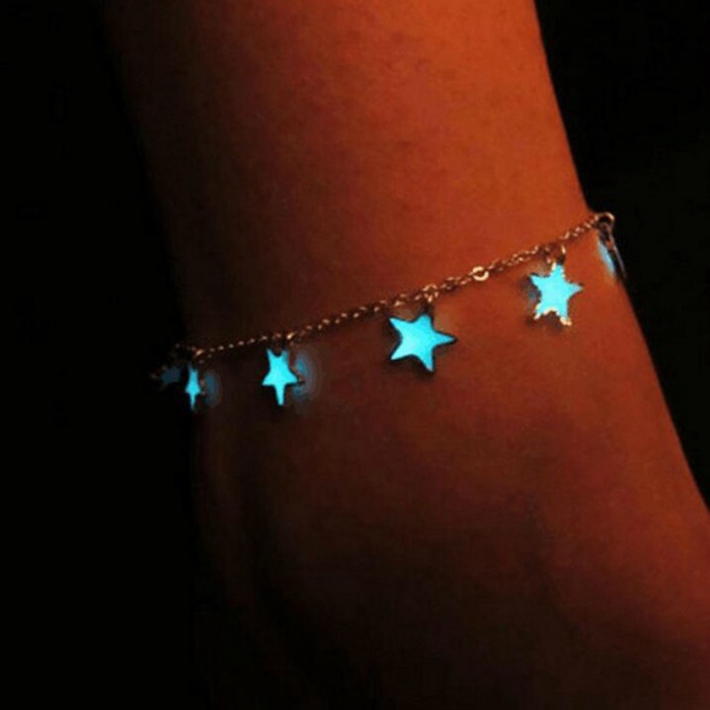Lắc chân trang trí ngôi sao 5 cánh phản quang xinh xắn thời trang cho nữ T02 | BigBuy360 - bigbuy360.vn