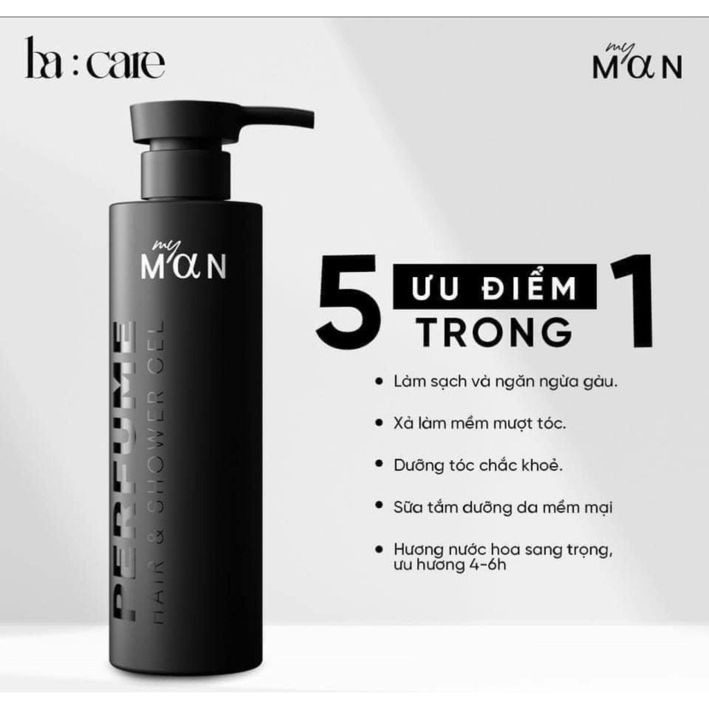 [Chính Hãng] Sữa Tắm Gội My Man Ba Care 5 in 1 Ca Sĩ Bảo Anh - 8809446657258