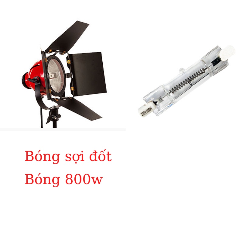 Bóng đèn chụp ảnh ánh vàng.bóng sợi đốt 800w