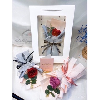 [Hoả tốc] Hoa quà tặng 20/10. Bó hoa kèm túi,thiệp.