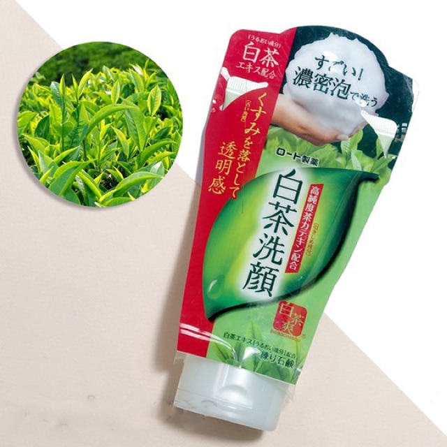 Sữa rửa mặt trà xanh Rohto Shirochasou Green Tea Foam