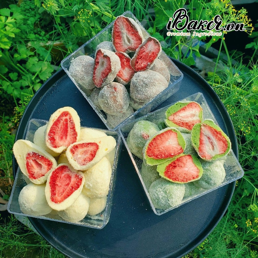 [HÀNG MỚI, GIÁ SỈ TỐT] Dâu sấy giòn/ sấy lạnh làm kẹo nougat