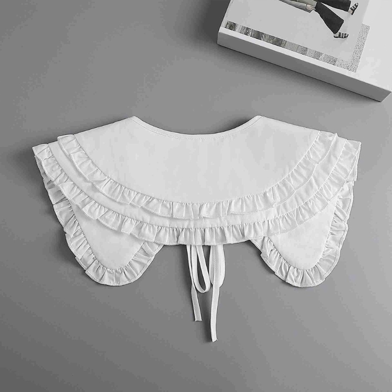 Vòng Cổ Hai Lớp Màu Trắng Kiểu Dáng Thời Trang