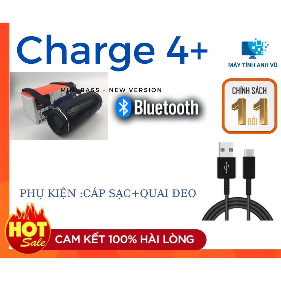 [Mã ELHACE giảm 4% đơn 300K] Loa bluetooth Charge 4+ Mini Bass cực mạnh ,Loa mini cầm tay