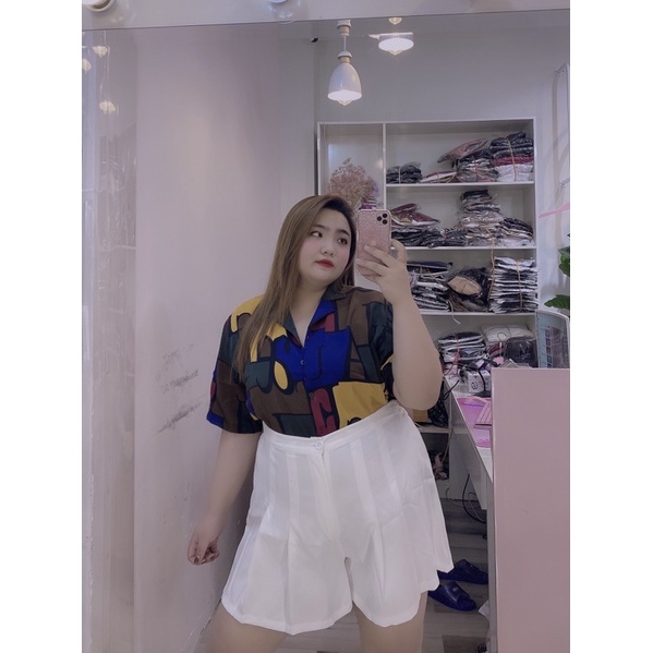 Quần váy xếp ly bigsize