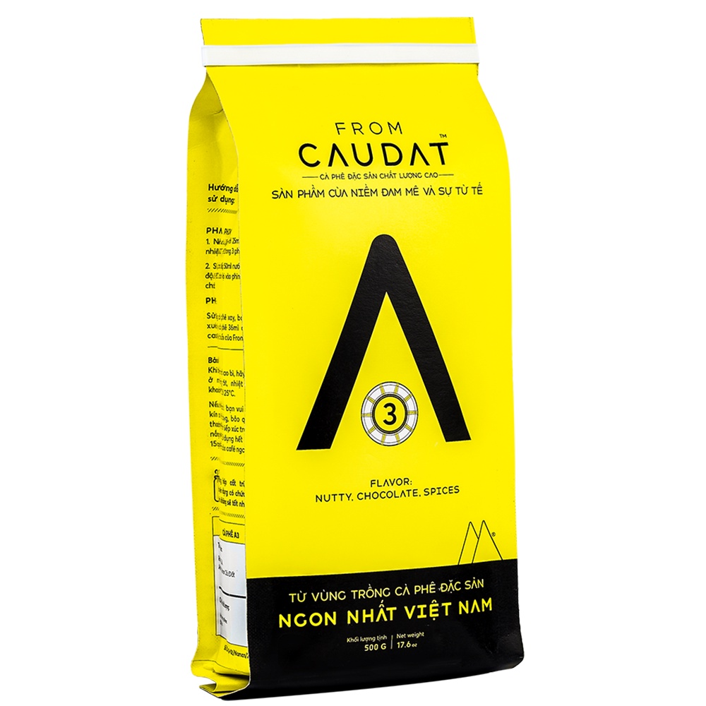 A3 Combo 2 Gói 500gr cà phê đặc sản nguyên chất  60% Robusta 20% Arabica 20% Culi Cầu Đất đậm đắng