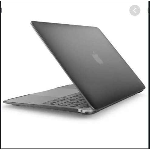 Ốp lưng bảo vệ vỏ cứng nhám đen mờ min dành cho MacBook Air A1932 phiên bản 2018 màn hình 13 inch