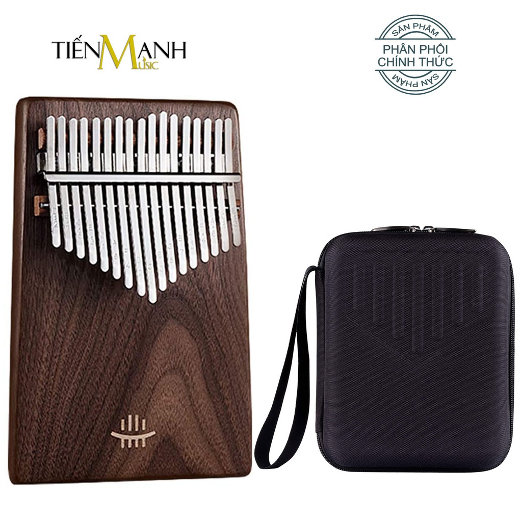 Đàn Kalimba 17 Phím Hluru KX - Kèm hộp chống sốc (Gỗ Walnut - Khắc Phím) - Nhạc Cụ Tiến Mạnh Music