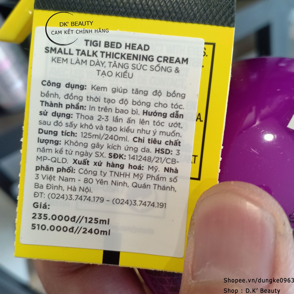 😎Gel TIGI Tạo Kiểu 3 Trong 1 tăng độ phồng, Dày Hơn, Khỏe Hơn (Bai Bì Mới) | BigBuy360 - bigbuy360.vn