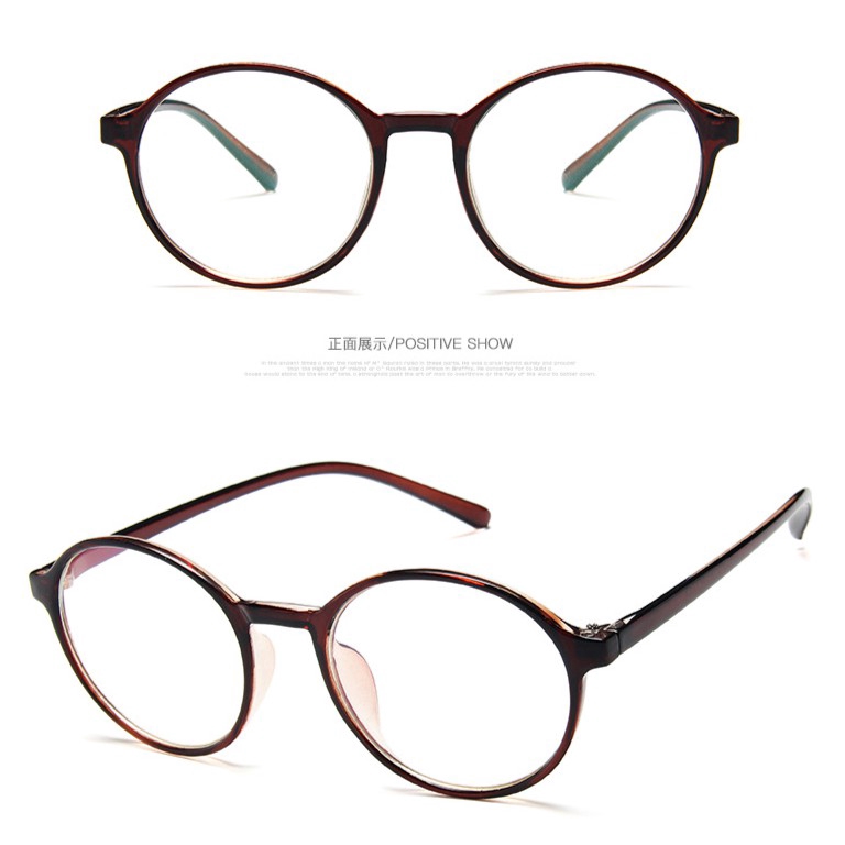 Mắt kính gọng tròn phong cách retro thời trang cho nam/ nữ