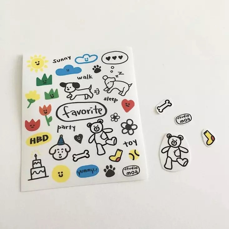 Miếng Dán Trang Trí Dễ Thương Sáng Tạo Dành Cho Studio