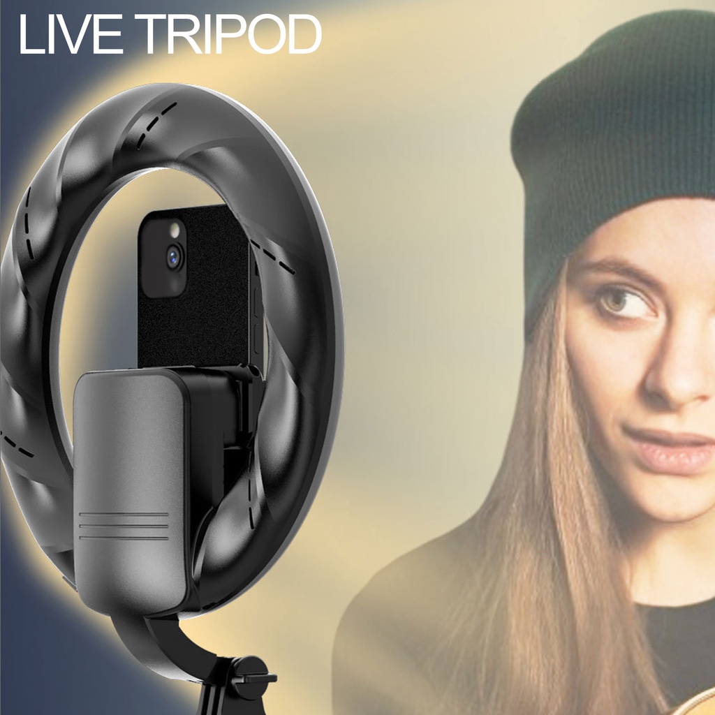Có thể bán buôn 8 Inch Ring Light with Tripod Stand and Phone Holder Bluetooth Fill Selfie Stick for Mobile Live Video Shooting Hàng giao ngayWashington057