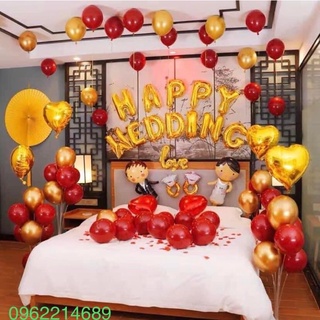 Sét bóng trang trí phòng cưới chữ Love( Tặng bơm + băng keo ) [ DC 018 ]