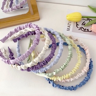Bờm Cài Tóc Vải Nhún Lụa Satin