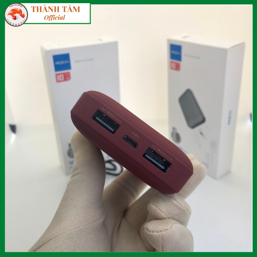 Sạc Pin Dự Phòng Rock 10.000mah Chính Hãng, Siêu Nhỏ Siêu Xinh - Sạc Nhanh - Siêu Bền | BigBuy360 - bigbuy360.vn