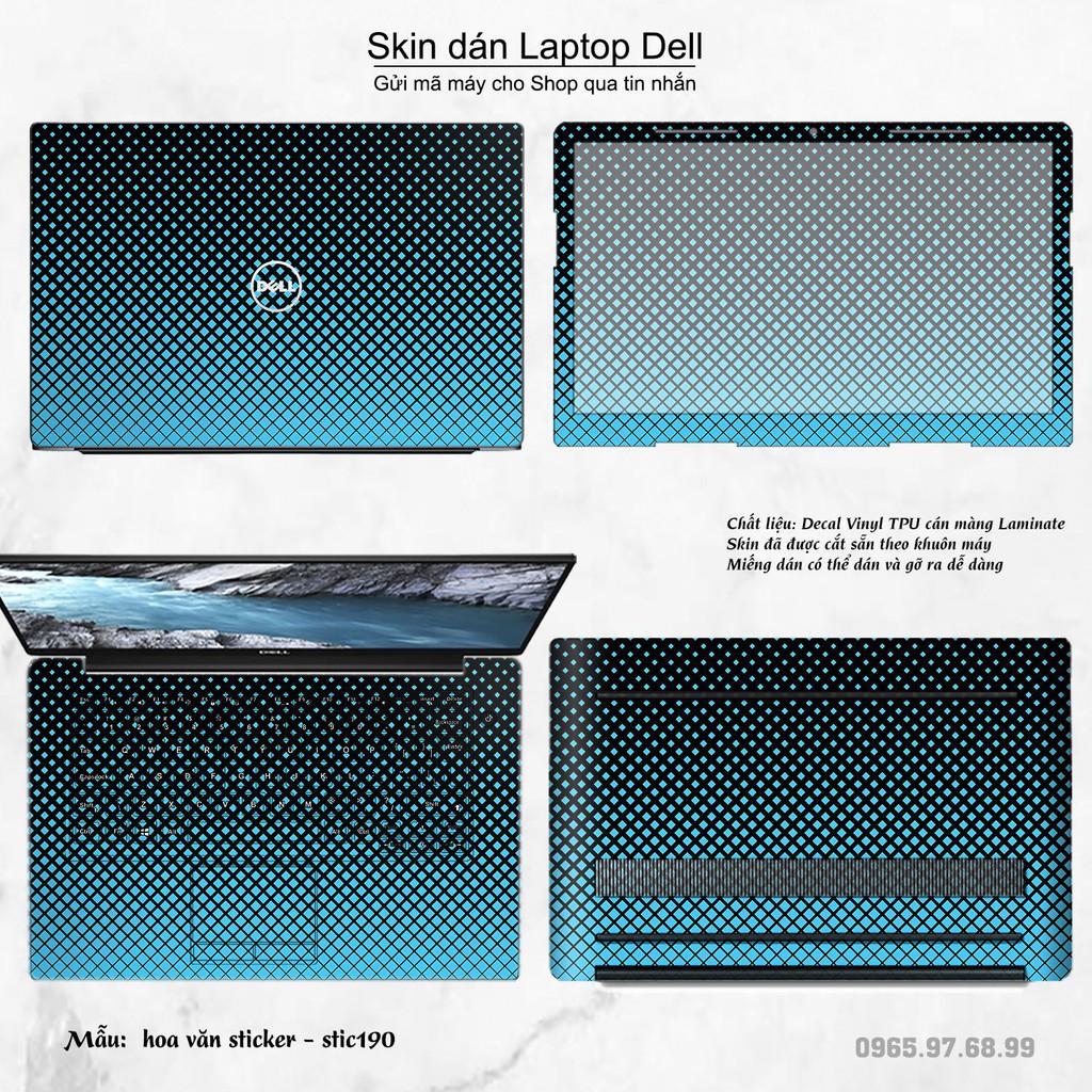 Skin dán Laptop Dell in hình Hoa văn sticker nhiều mẫu 31 (inbox mã máy cho Shop)