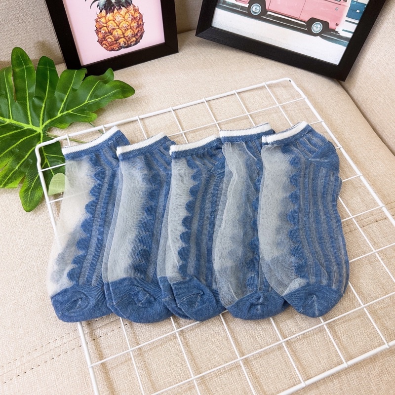 Combo túi tất ren thấp cổ xinh lắm luôn 5 đôi