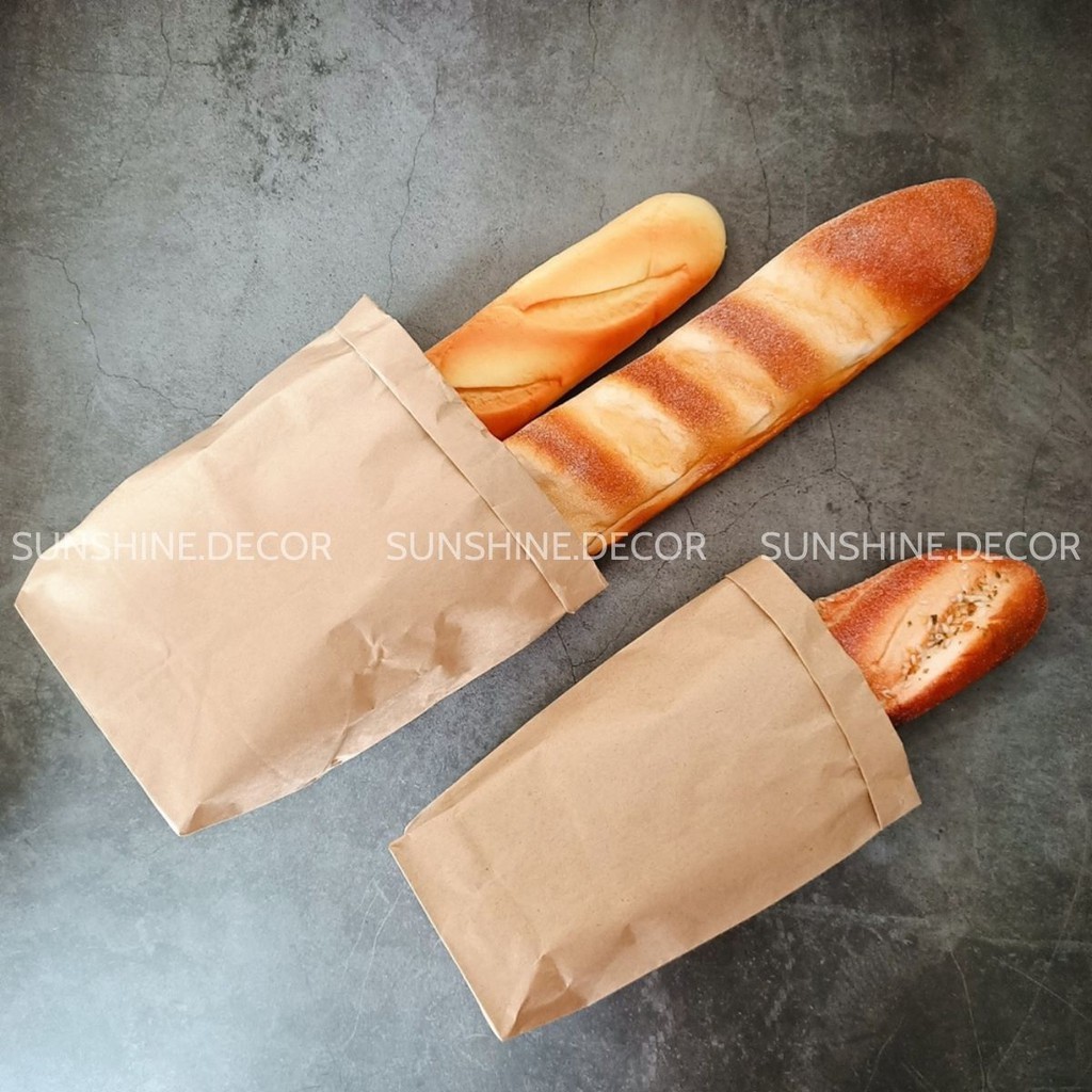 Túi Xi Măng Túi Kraft Đựng Bánh Mì Phụ Kiện Chụp Ảnh Picnic