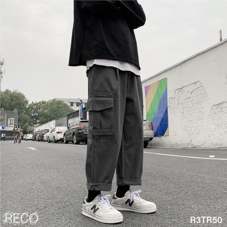 Quần vải nam nữ Hàn Quốc cao cấp dáng rộng Trousers Loose R3TR50