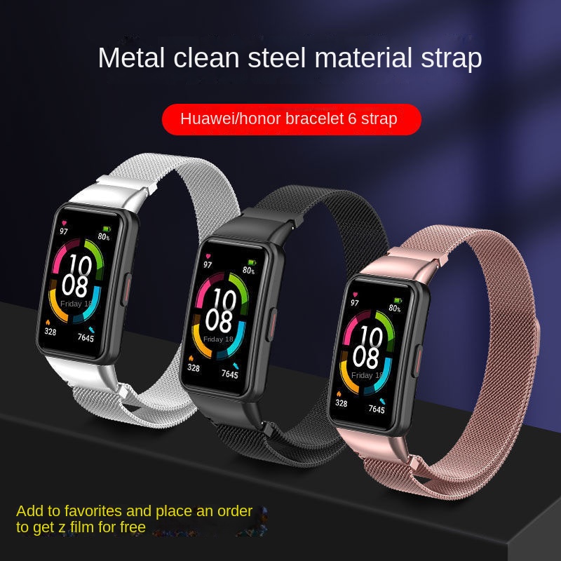 Dây Đeo Thay Thế Chất Liệu Thép Không Gỉ Chống Nước Cho Huawei Band 6/nfc Honor Band 6