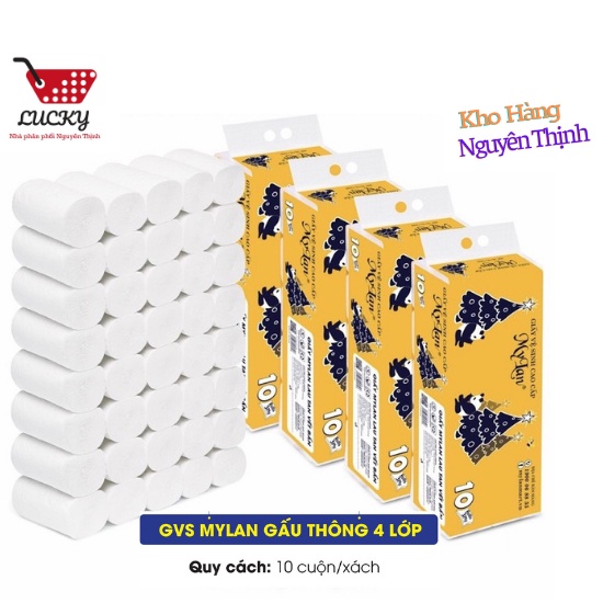 Giấy rút vệ sinh cao cấp MyLan 330 tờ x 3 Lớp  Siêu dai, Tan nhanh trong nước