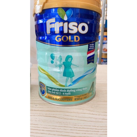 Sữa bột Friso gold số 4 850g- tặng thố sứ có nắp 4inch