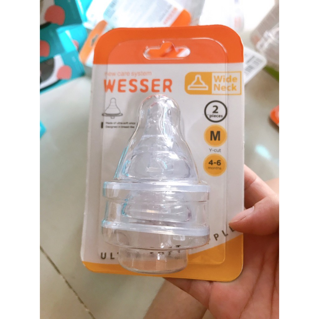 Núm ty Wesser cổ rộng - cổ hẹp size S/M/L/+