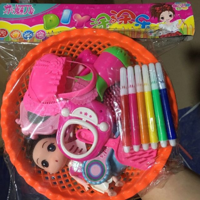 Bộ rổ trang điểm