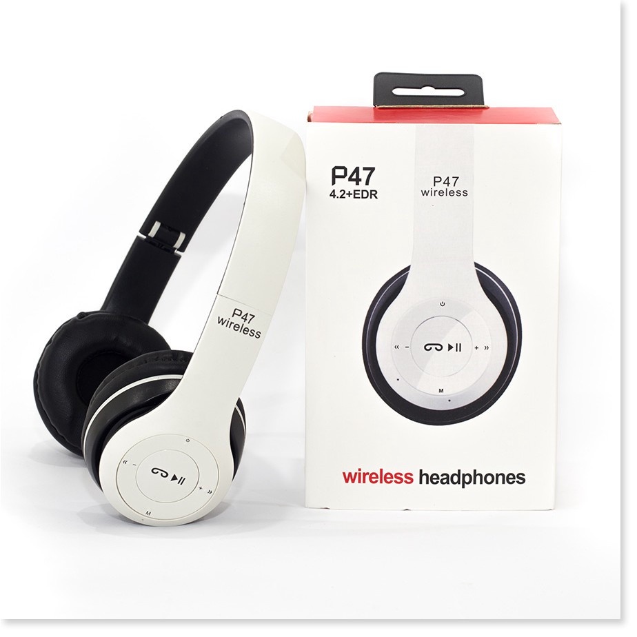 Tai nghe bluetooth chụp tai mini GrownTech P47 có mic thu âm bass to bảo hành 24 tháng