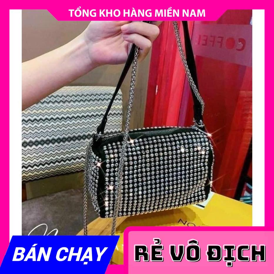 ( VIDEO THẬT) TÚI ĐÍNH ĐÁ LẤP LÁNH (ĐÁ RỜI KHÔNG PHẢI ĐÁ DÁN) - TÚI KẸP NÁCH SANG CHẢNH HN111 ⚡FREESHIP⚡ CHUYÊN SỈ MY