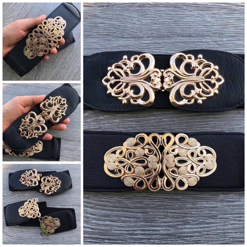 [RẺ VÔ ĐỊCH] ĐAI VÁY / BELT BẢN 6.5CM MẶT HOẠ TIẾT HOA VĂN