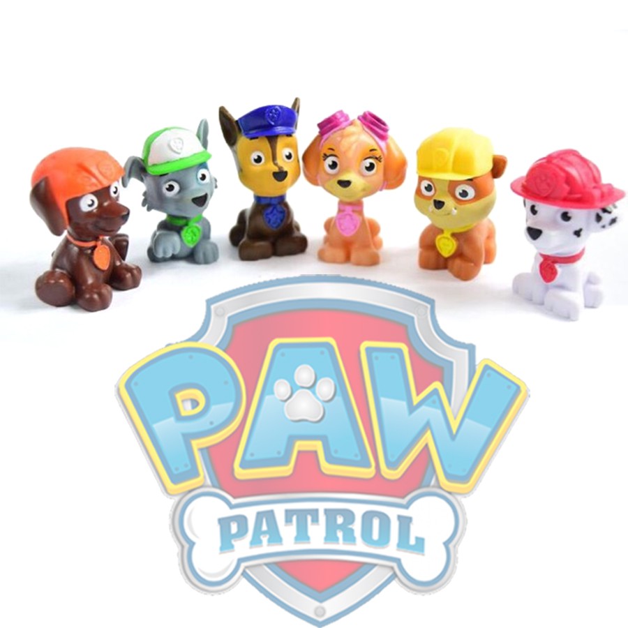 Bộ 18 đồ chơi chó cứu hộ Paw Patrol mô hình nhựa PVC cứng cho bé nhập vai trang trí bàn học,quà tặng sinh nhật - New4all