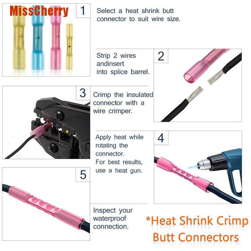 Set 300 đầu nối dây hàn kháng nước chịu nhiệt tiện dụng