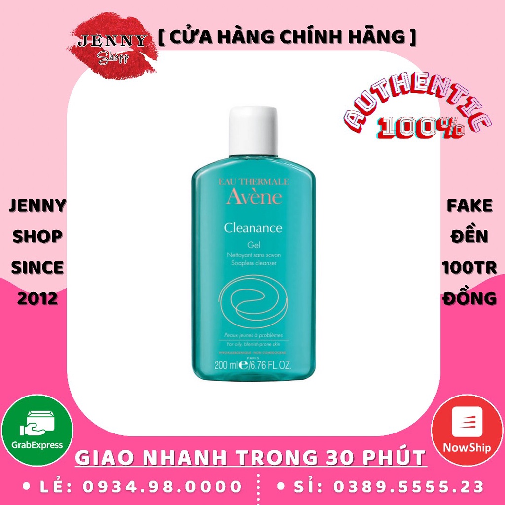 Sữa Rửa Mặt Dạng Gel Avene Cleanance Cleansing Gel