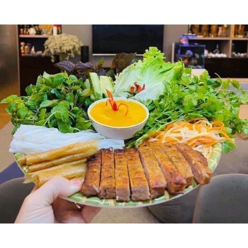 Nem Nướng Phên Nha Trang Gói 500gram Kèm Nước Chấm