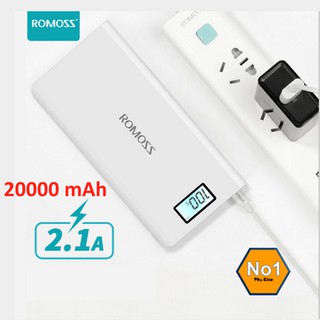 Pin sạc dự phòng romoss sense 6 plus 20000 mah - chính hãng