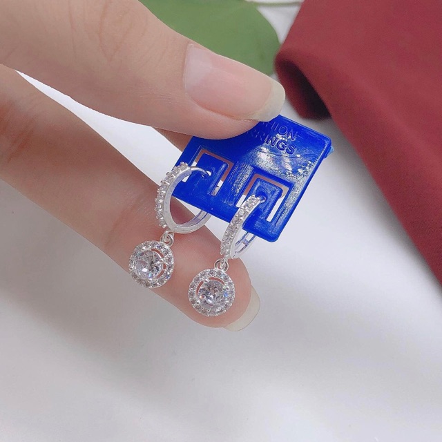 Bông tai bạc nữ khoen tròn