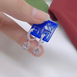 Bông tai bạc nữ khoen tròn