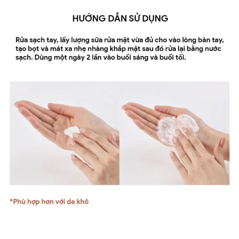 Sữa Rửa Mặt Cho Da Khô Dưỡng Ẩm Hàn Quốc WHISIS Aloe Derma Care Foam Cleansing Chiết Xuất Nha Đam Cấp Ẩm Sạch Sâu 120ml