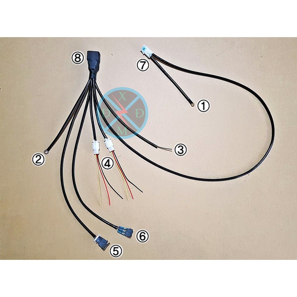 Mạch Passing - On/Off/On cho Bi Cầu Led Mini - Bộ dây Rơle cầu chì