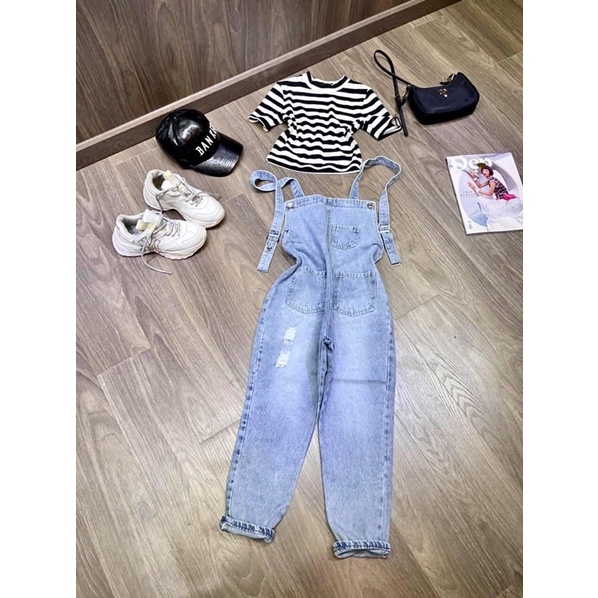 Yếm jean dài chôt live | BigBuy360 - bigbuy360.vn