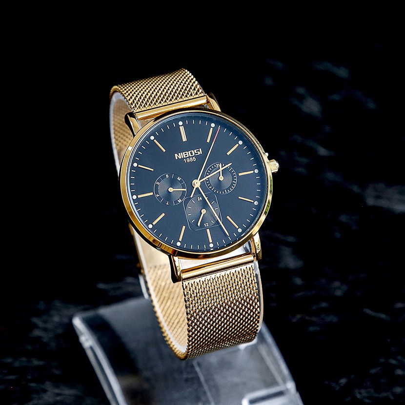 [Tặng vòng tay] Đồng hồ nam NIBOSI chính hãng NI2321-1.01 fullbox dây đeo hợp kim