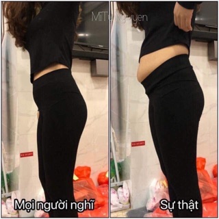 Quần legging lưng cao